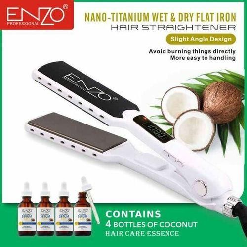 Lisseur nano titanium 1080°F avec 4 Bouteilles D'huile De Coco